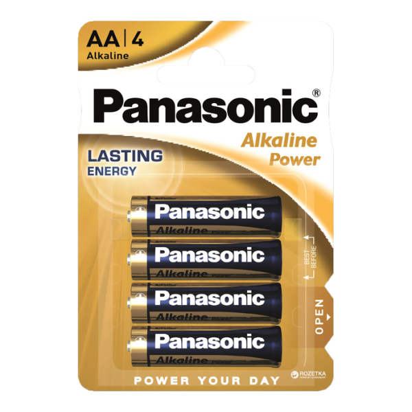 10616484-2.png Panasonic LR06 Alkaline Power AA Battery, 4 pcs