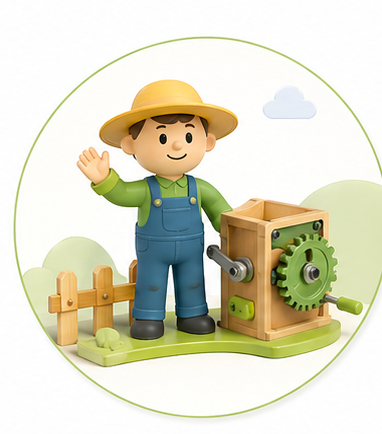 Happy Farm Fresh Fields farmer