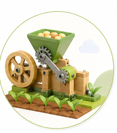 Happy Farm Fresh Fields seeding mechanism