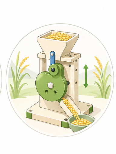 Happy Farm Fresh Fields grinding mechanism