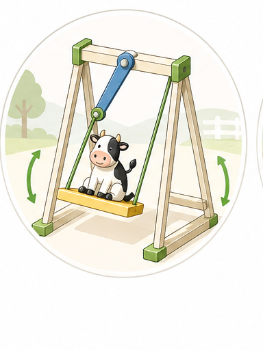 Happy Farm Fresh Fields swing
