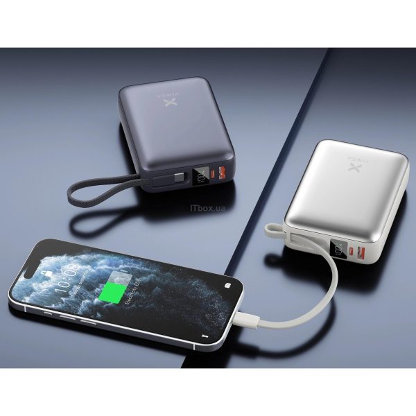 Vinga 20000 mAh 45W Display Cable Power Bank (VPBB2045C)