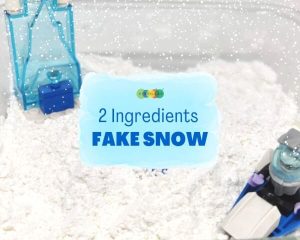 Як зробити фальшивий сніг – сенсорна гра для дітей